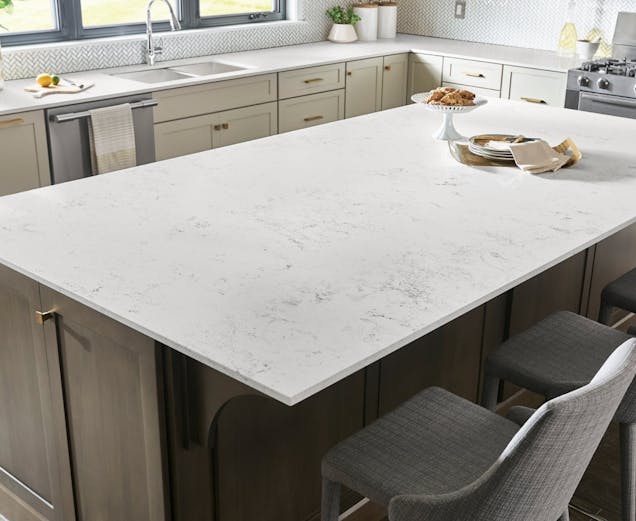 Faux marble countertop