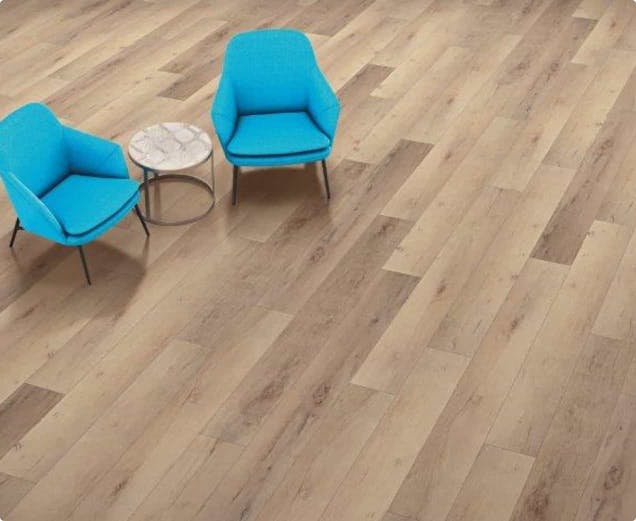 Vinyl flooring with chairs